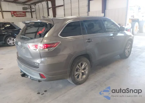 2015 Toyota Highlander Xle V6 z USA, uszkodzony, nr VIN 5TDKKRFH6FS104888
